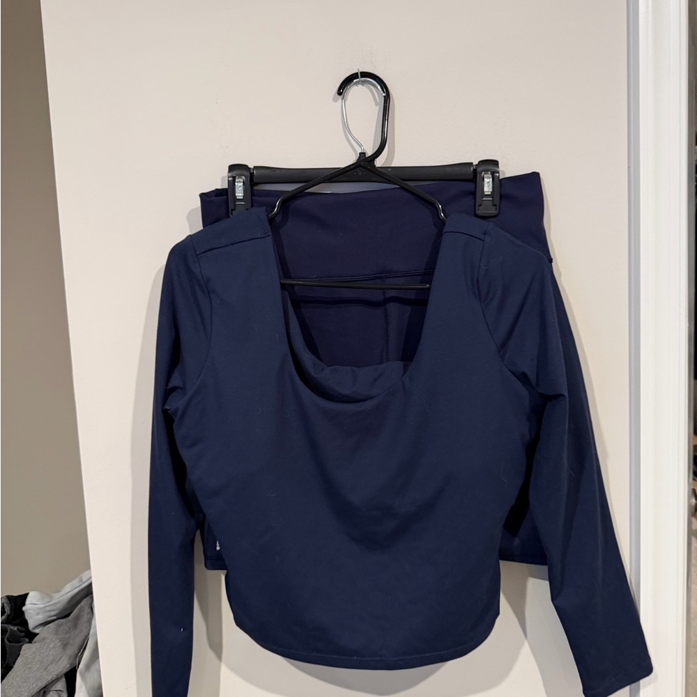 Fabletics Deep Blue Long Sleeve Top
